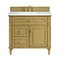 James Martin Vanities 36'' Single Vanity, Light Natural Oak w/ 3 CM Arctic Fall Solid Surface Top 424-V36-LNO-3AF - alternate 1